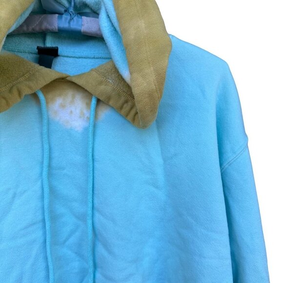 Wild Fable Tie Dye Teal Crop Hoodie Size M - Picture 4 of 12